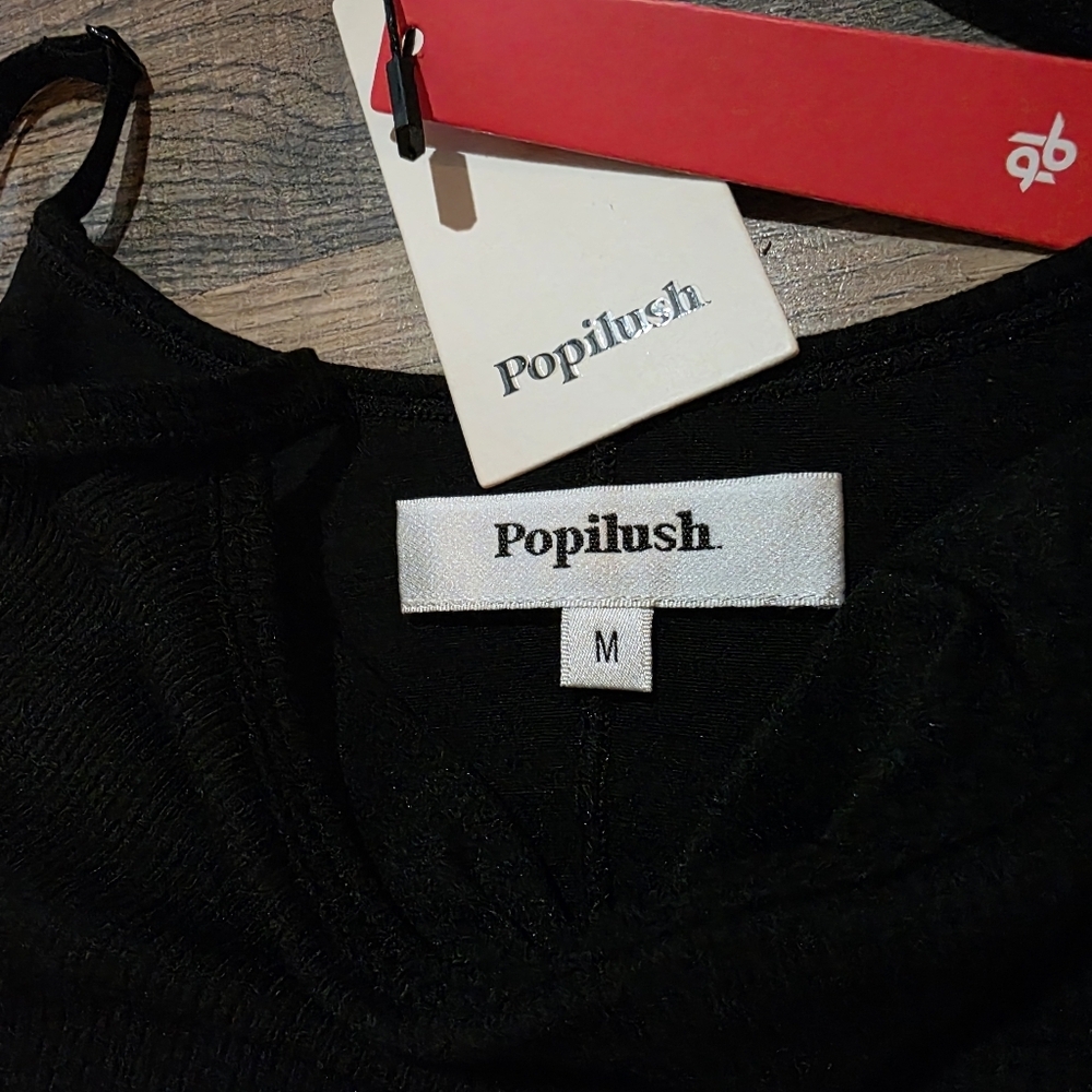 Popilush Women's Black Black Summer Shapewear Tummy Control Bodycon Dress Size M - Picture 6 of 8